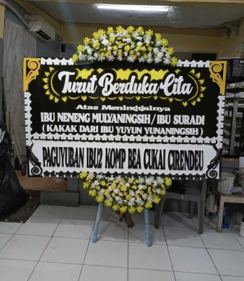 Papan Bunga di Pejaten Timur